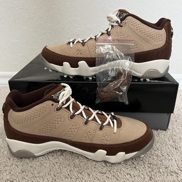 Nike Air Jordan 9 G Golf Masters 2024 Woodgrain Shoes FN6929-200 Mens 10.5 New main image 5